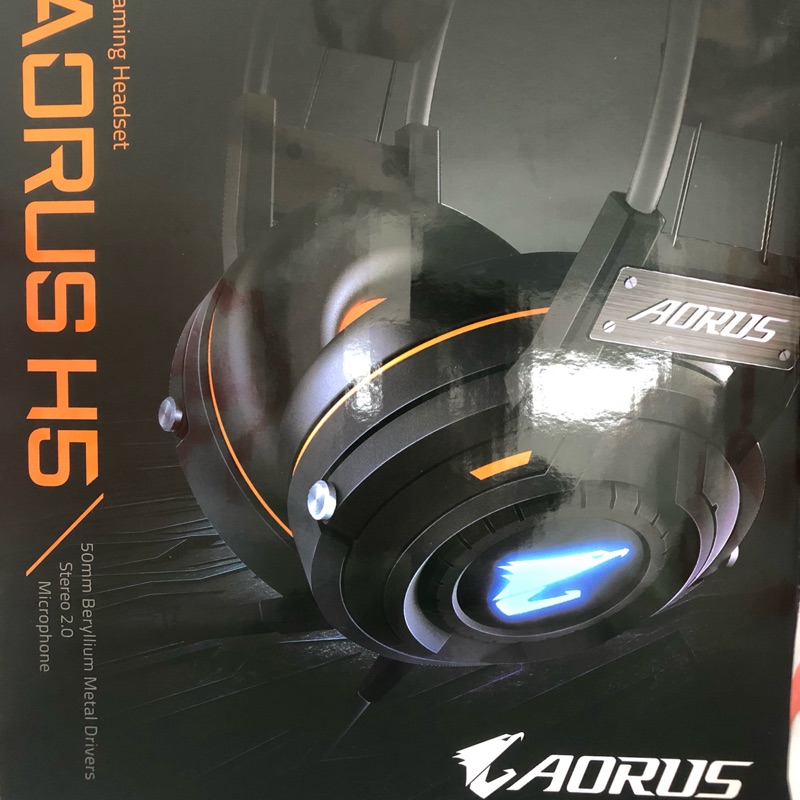 AORUS H5 電競耳機（原廠公司貨、全新、詳見商品說明。）