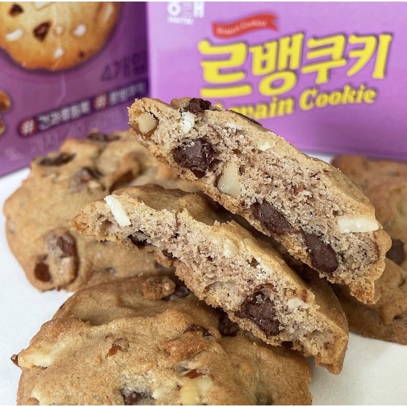 《現貨》韓國代購🇰🇷⭐️7月新品 海太 HAITAI 巧克力杏仁果曲奇餅乾 核桃杏仁曲奇 曲奇餅乾⭐️
