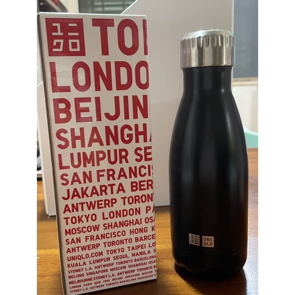Uniqlo特製保溫瓶280ml”黑色”