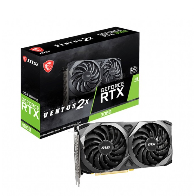 MSI 微星 RTX 3060 VENTUS 2X 12G OC 23.5cm 顯卡 顯示卡