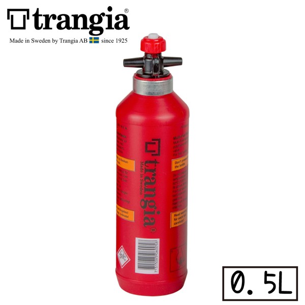 【Trangia 瑞典 Fuel Bottle 0.5L 燃料瓶《經典紅》】506005/汽油瓶/燃油罐/汽化/悠遊山水