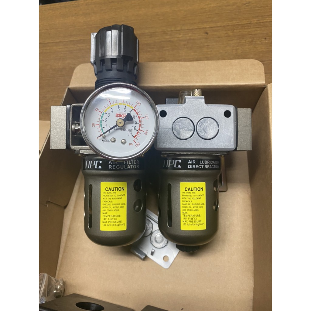 ｛伊佐空壓機零件小舖｝DPC 調壓給油濾水杯 濾水氣 KS-856FR&amp;L  半自動排水  空壓機零件 三點組合