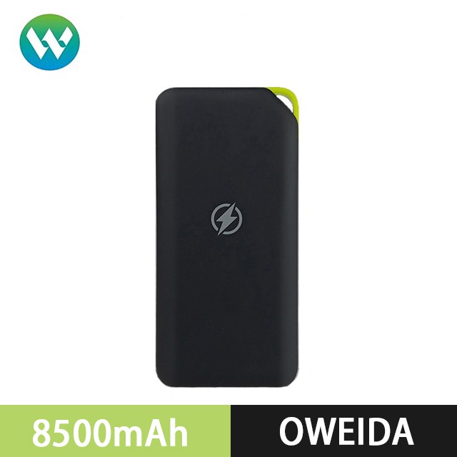 歐威達OWEIDA 8500mAh Qi無線行動電源-黑色 FPW-8500