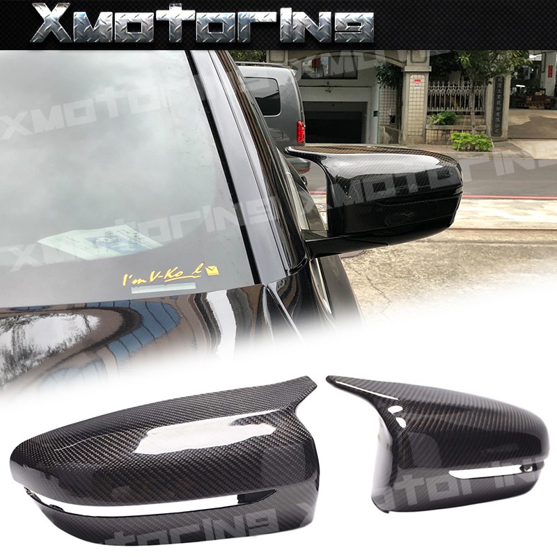 XM碳纖維精品 17+BMW G30 G31 碳纖維 牛角後視鏡蓋 房車/旅行車通用 交換式非貼片