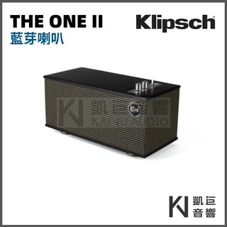 ◤凱巨音響◢ 美國 Klipsch The One II 藍芽喇叭 黑色 / 另有The Three II、Groove