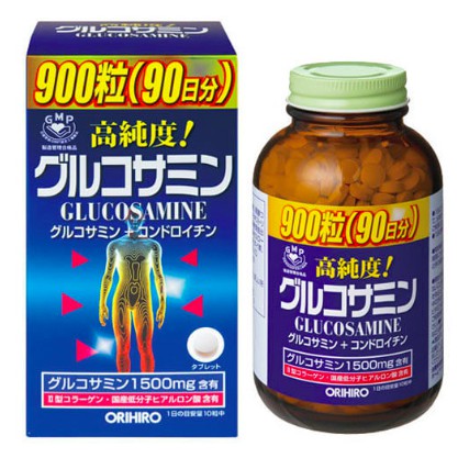 日本 ORIHIRO高純度葡萄糖胺錠 超值裝900粒（限定下標）