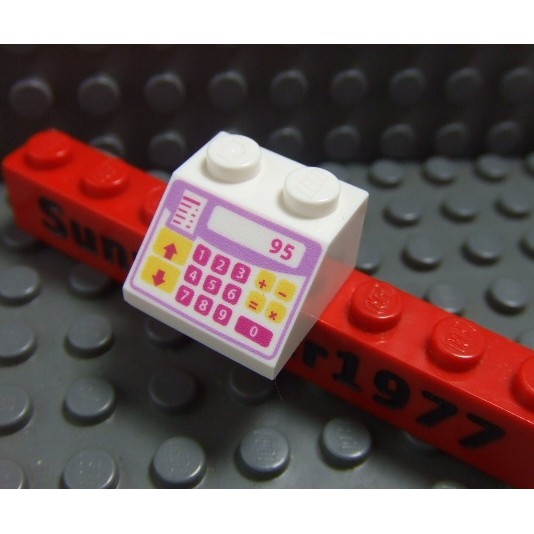 【積木2010】樂高 LEGO 白色 收銀機 收銀台 道具 / 3039pb092 (U-05)