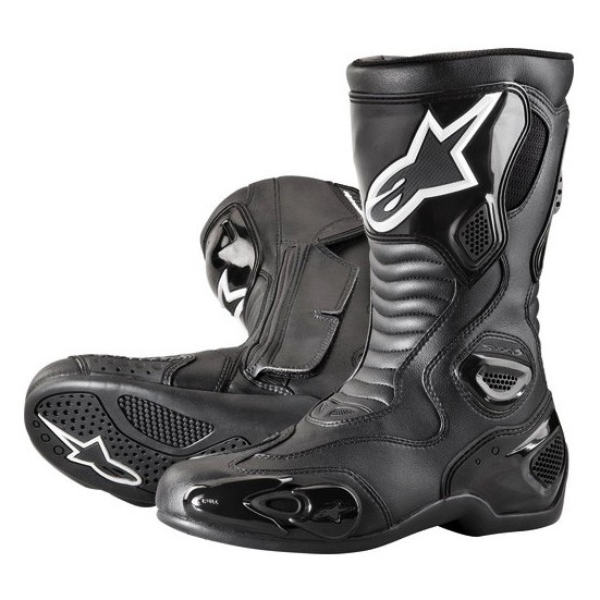 【德國Louis】Alpinestars S-MX 5 長筒摩托車鞋 黑色A星高筒摩托車靴重型機車重機重車鞋202370