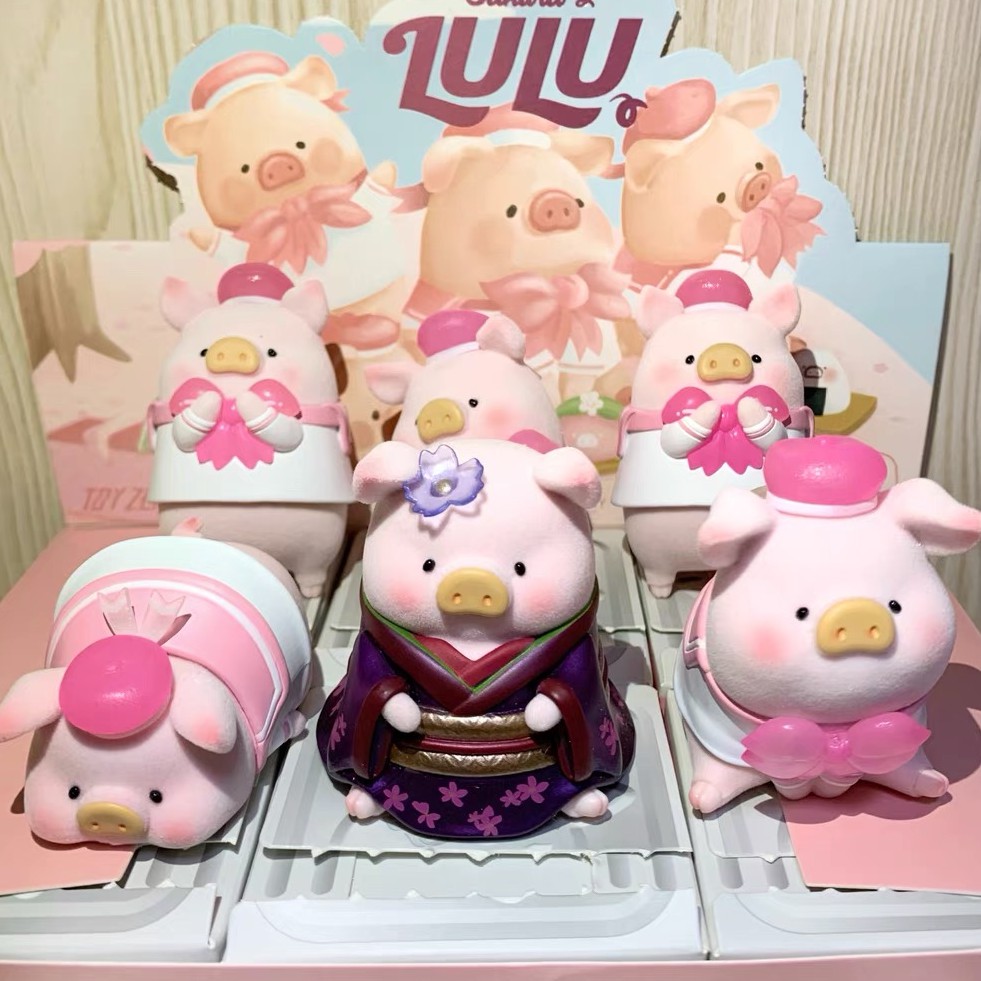 Busy Box 精選罐頭豬lulu花見花開系列盲盒潮玩手辦女生禮物桌面可愛少女心擺件 蝦皮購物