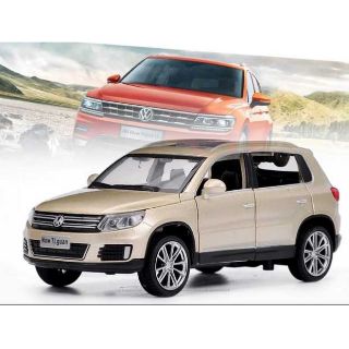 Volkswagen 福斯tiguan 132合金 汽車模型 回力 玩具汽車 越野車 休旅車