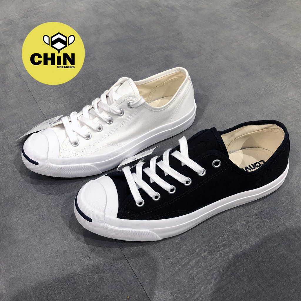 ☆CHIN代購☆CONVERSE JACK PURCELL 帆布 開口笑 情侶鞋 1Q699 1Q698 男女 黑白