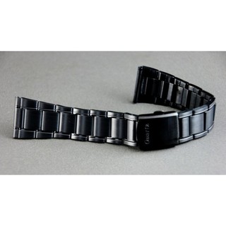 24mm黑色真空離子電鍍sea master 海馬風格不鏽鋼製錶帶,非烤漆,seiko