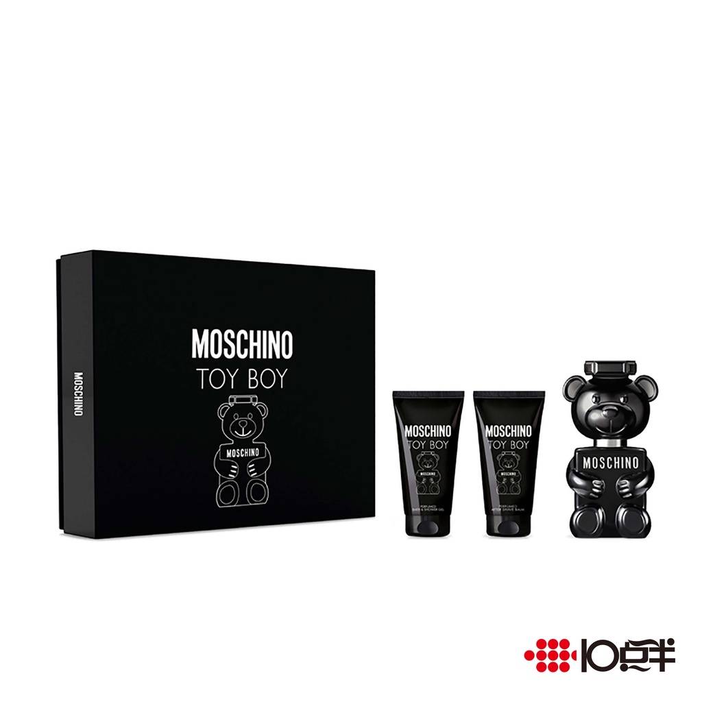 MOSCHINO Toy Boy 黑熊 男性淡香精 50ml ( 三件組 )〔 10點半香水美妝 〕