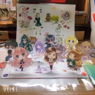 <月の小鋪>尖端出版 夢夢月刊 2017年附錄 立牌緋色十字勇往直前灰姑娘樂園的寶藏花開千年有何不可時光當鋪
