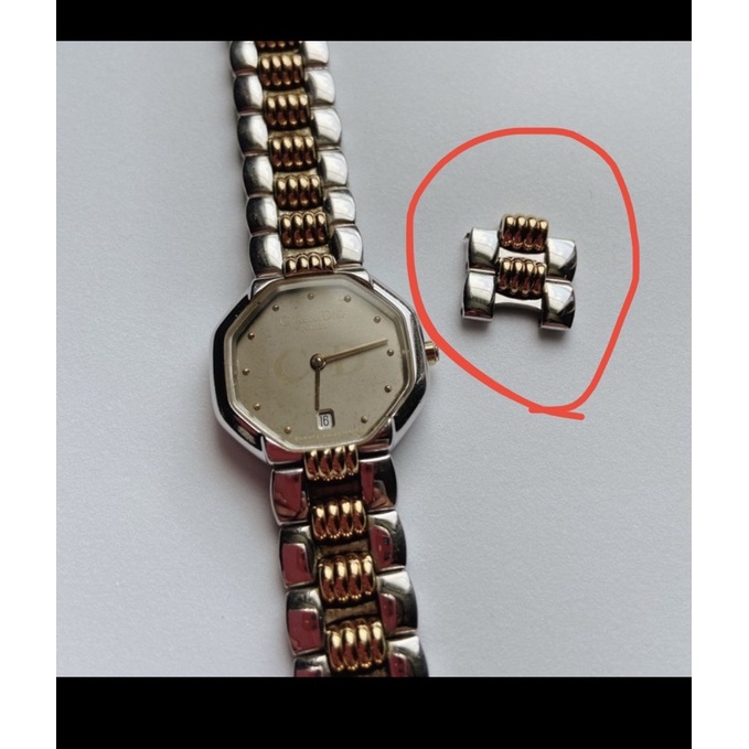 Christian Dior手錶錶節Dior金色八角手錶錶目