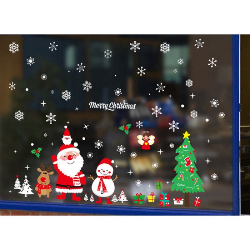 現貨內有多種❤聖誕裝飾❤貼紙．玻璃．聖誕節．窗貼．聖誕壁貼
