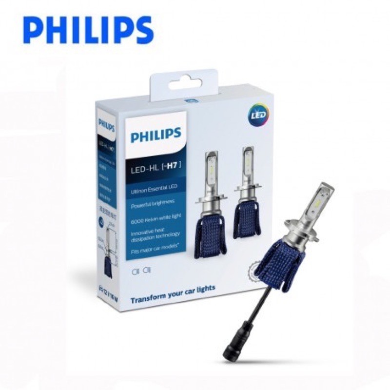 PHILIPS飛利浦 H7 6000K超白光 光劍系列LED大燈