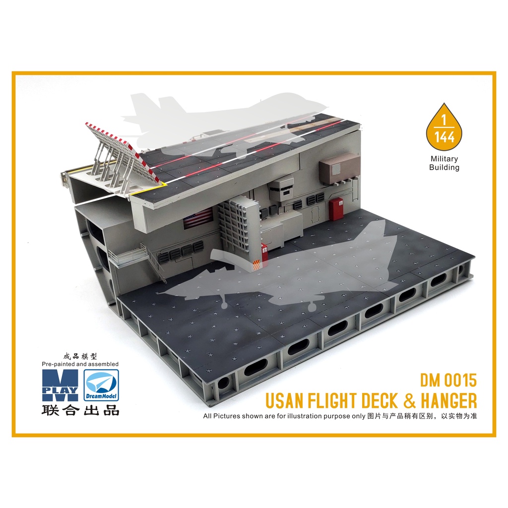 【小短腿玩具世界】夢模型 DM0015 航空母艦 雙層甲板 塗裝完成品 1/144