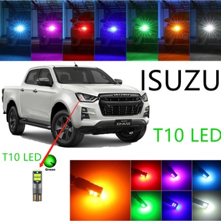 【五十鈴】前小大燈 1PC T10/W5W 10LED 燈泡側門汽車行李箱牌照燈紅色白色橙色適用於 D-Max