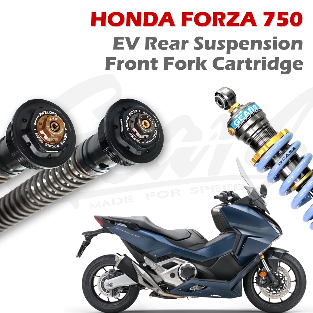 【GEARS集亞】HONDA Forza 750 (21~) 前叉阻尼系統雙內管匣 EV後避震
