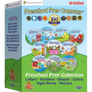 【南軟倉庫】美國原裝 PreSchool Prep Collection 全套10 DVD 幼兒語言教育 字母數學