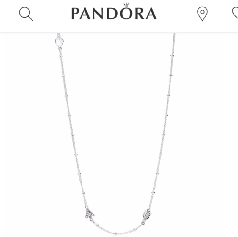 全新正品*Pandora 潘朵拉 丘比特項鍊