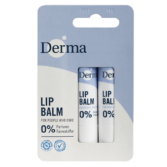 丹麥 Derma 小燭樹植萃護唇膏 4.8g 兩入組 嬰兒護唇膏 7425
