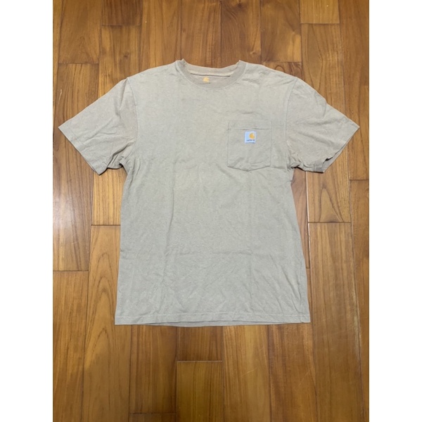 (關注蝦皮折100) Carhartt K87 Pocket T-Shirt 沙色 美版 S