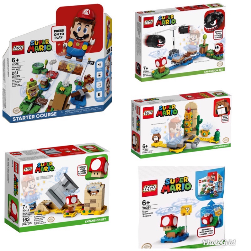 LEGO Mario 馬利歐 71360、71363、71366、30385、40414 整組賣 全新 現貨