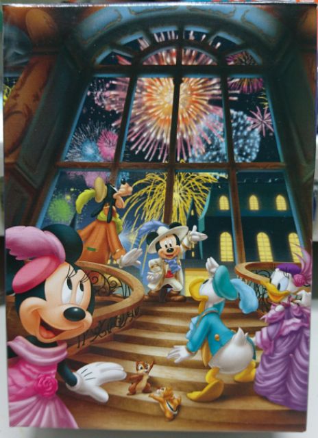 &lt;專屬拼圖屋&gt; (現貨) 日本 迪士尼 米奇 米妮 煙花派對 夜光 300片 拼圖 42-45