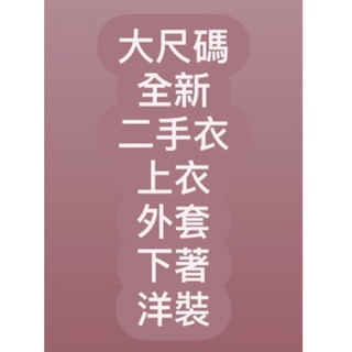 3/13更大尺碼二手衣全新上衣外套下著洋裝二手出清