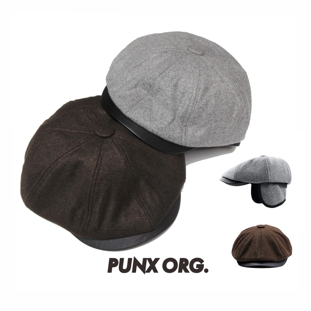 PUNX SPLICE NEWSBOY HAT 撞色拼接款蓋耳帽報童帽貝雷帽【 PUNX 】