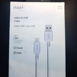 ［你們進來1下］全新 Moshi 摩仕，USB-C to USB CABLE