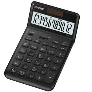 【八度空間】CASIO 輕盈優雅 黑松露香檳計算機 12位數 可掀式面板 總和記憶器 JW-200SC BK