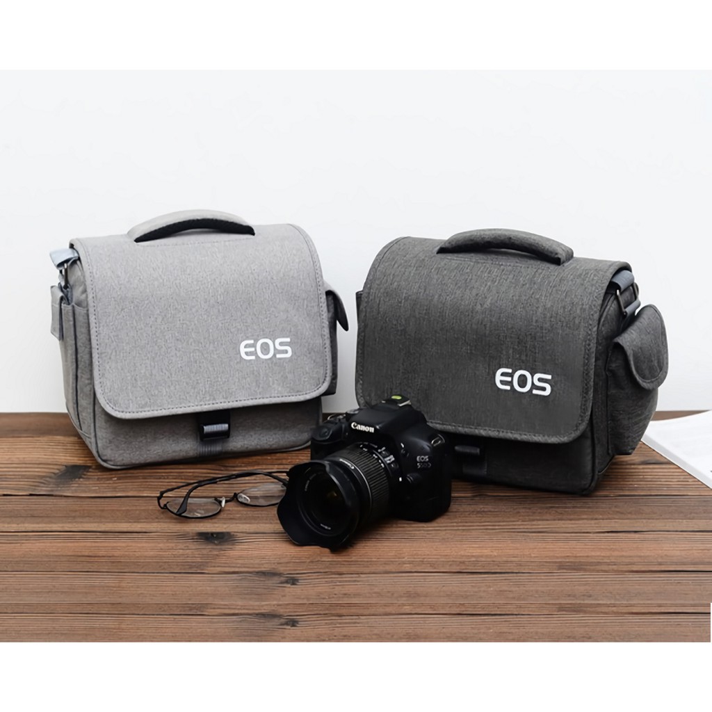 相機包 Canon攝影包 單眼相機包 微單眼 EOS 類單眼 防水 M50M6M100 復古文藝 一機二鏡 側背包 | 蝦皮購物