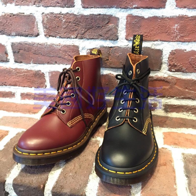 全新正品 Dr. Martens 101 ARC 6孔 牛血紅 1460 1461 頂級硬皮