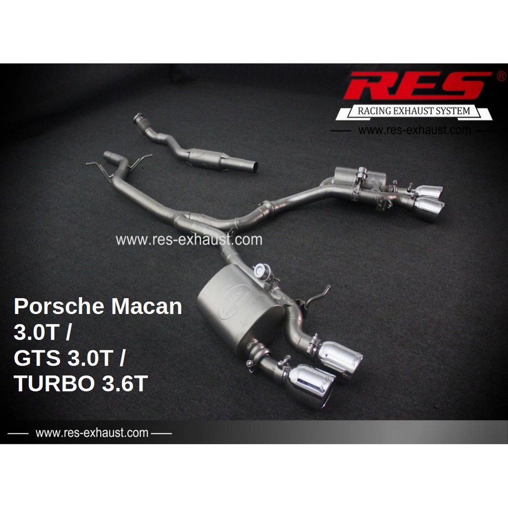 【RES排氣管】Porsche Macan 3.0T / GTS 3.0T / TURBO 3.6T JK總代理