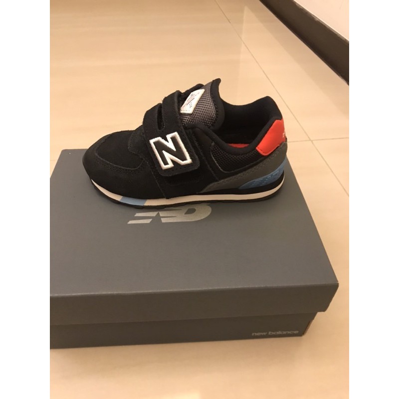 NEW BALANCE 574 黑紅藍 矯正鞋 魔鬼氈 麂皮