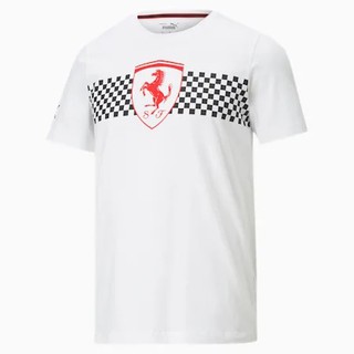 @SIX@PUMA 法拉利 賽車旗 短袖T恤 男 白紅 599848-05 黑紅 599848-01