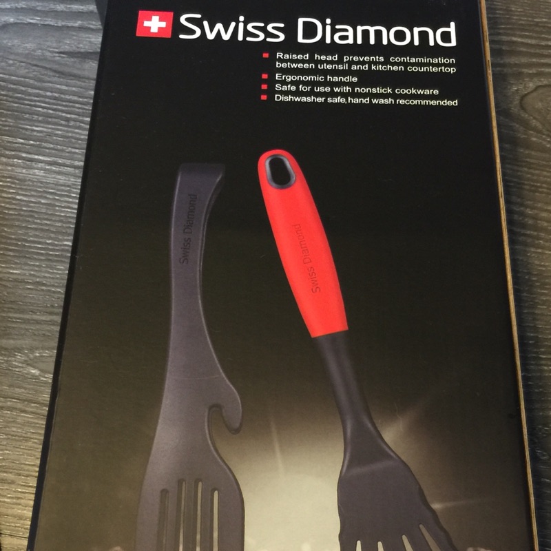 全新 瑞士🇨🇭Swiss Diamond鑽石鍋鏟+料理夾