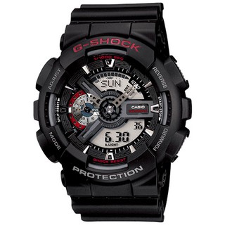 【G-SHOCK】 GA-110-1A 數位指標雙顯暢銷系列/經典黑/51mm【第一鐘錶眼鏡】