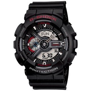 【G-SHOCK】 GA-110-1A 數位指針雙顯暢銷系列/經典黑/51mm【第一鐘錶眼鏡】