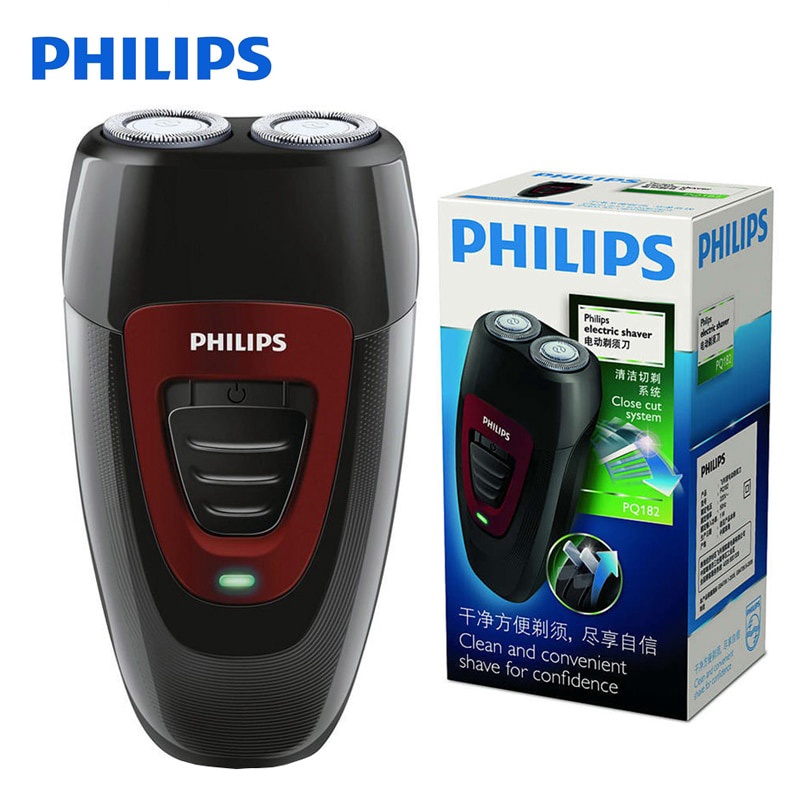 正版Philips PQ182鬍鬚刀 飛利浦電動剃鬚刀 充電式 旋轉式 男士雙刀頭刮鬍刀