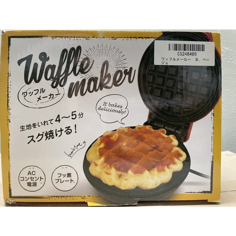 《日本正版🇯🇵全新迷你家電》鬆餅機 waffle machine 甜點機