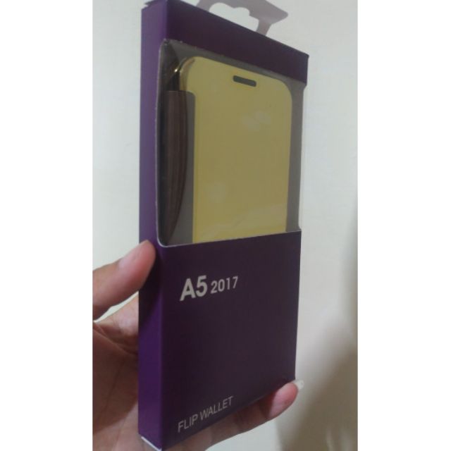 Samsung A5 2017版智能手機殼金色