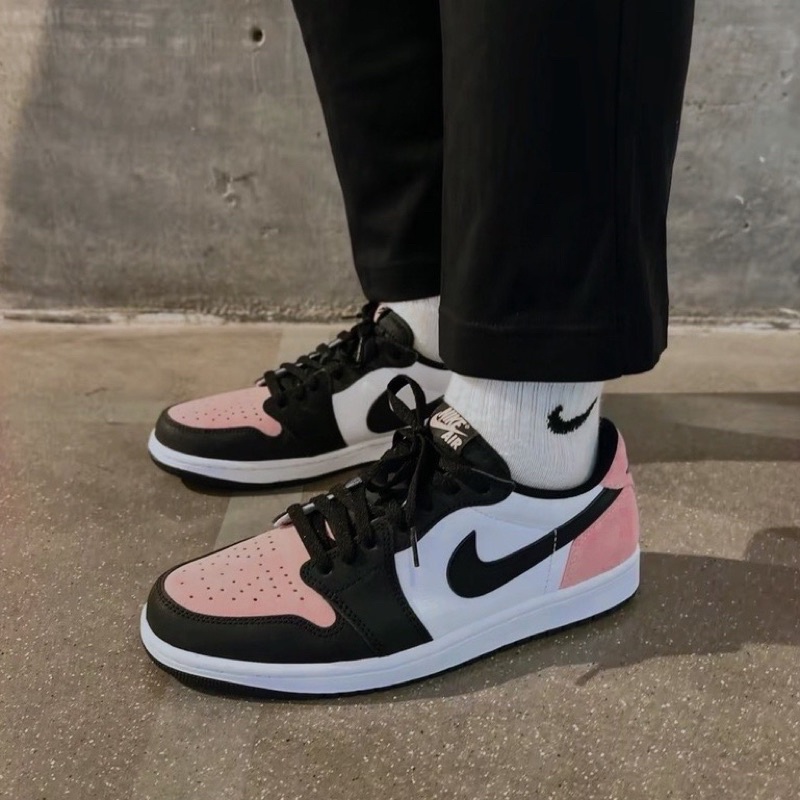 Air Jordan 1 Low OG Bleached Coral復古 黑粉 CZ0790-061