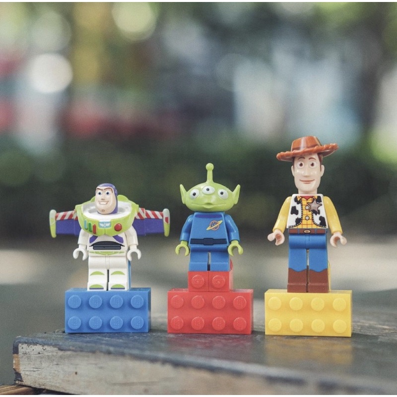 Myu - 皮克斯 玩具總動員 LEGO 胡迪 巴斯光年 三眼怪 樂高 磁鐵 公仔 擺設 收藏