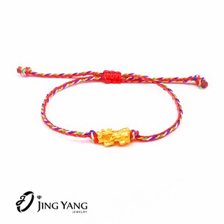 黃金貔貅 開運 招財 保平安+幸運繩 9999純金 晶漾金飾鑽石JingYang Jewelry