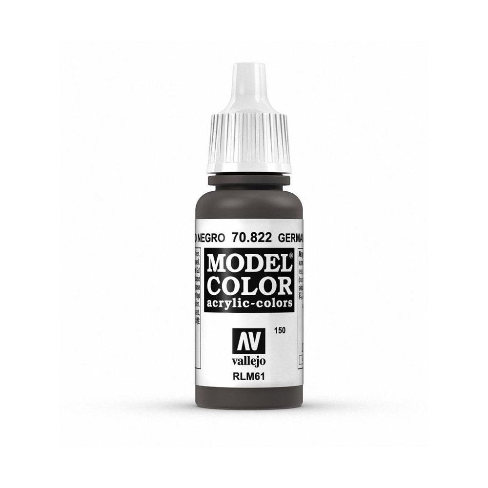 Acrylicos Vallejo AV水漆 模型色彩 Model Color 150 70822 德國二戰迷彩暗褐色