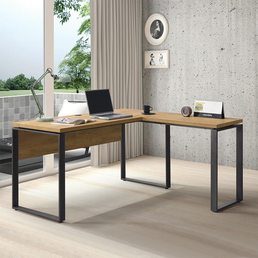 康迪仕5尺L型書桌-黃金橡木 /DIY自行組合產品